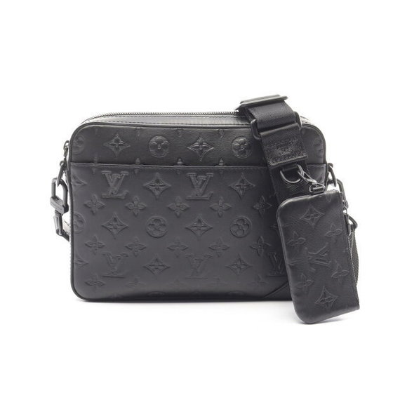 Louis Vuitton Duo Messenger Shoulder Bag Shadow Black - Picture 1 of 7